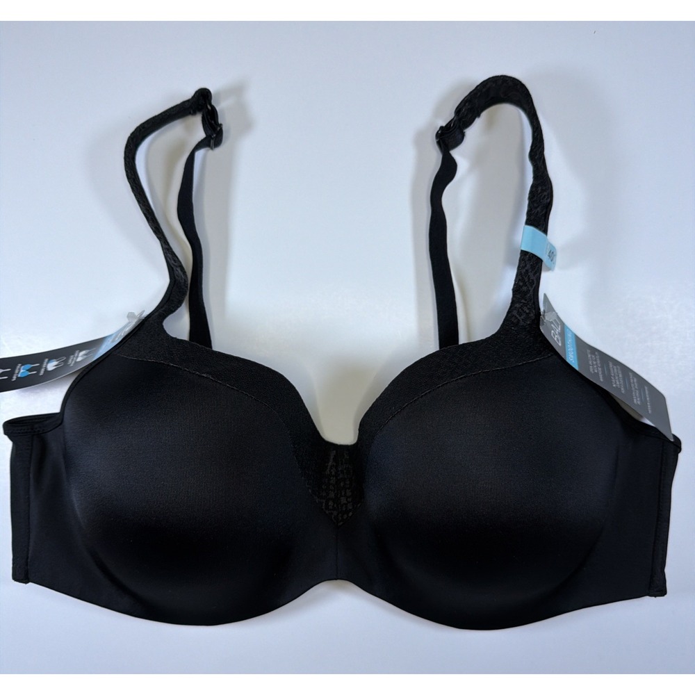 Bali One Smooth U Balconette Underwire Bra DF4823 Black Size 40C NWT Adjustable